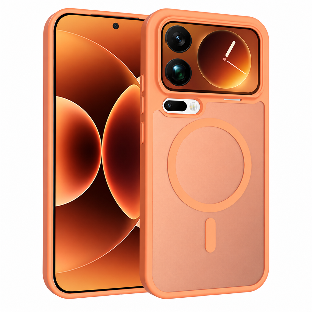 Magnetic Frosted Translucent Case for Xiaomi - Anti-Fall Matte Skin-Feel Shockproof TPU Phone Cover