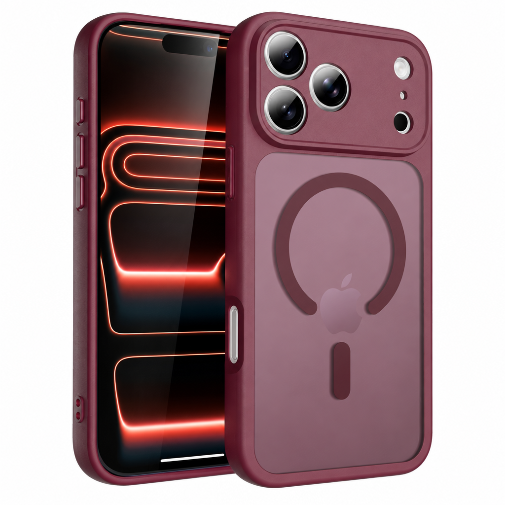 Magnetic Matte TPU Phone Case Compatible with iPhone 17 Air, Skin-Feel Anti-Fingerprint Semi-Transparent Protective Cover